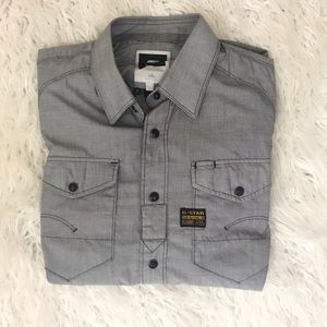 G-Star Raw size L slim, but a medium sized shirt